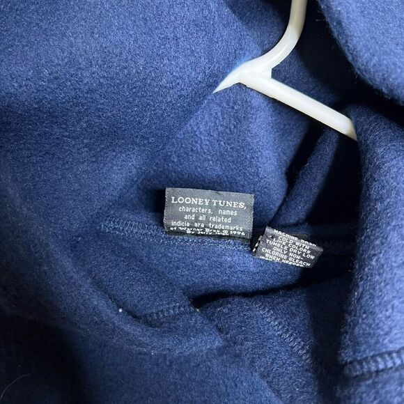 Vintage 90s Looney Tunes Sylvester Fleece Hoodie Medium - Picture 6 of 6